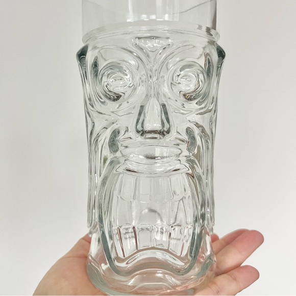 Anchor Hocking Vintage Glass Tiki Mug Hawaiian Retro No Chips Cracks Collectible - Picture 4 of 8